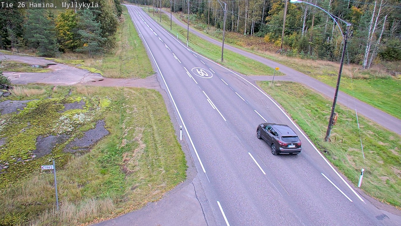 Kelikamerat Kuva Tie 26 Hamina, Myllykylä, Hamina, Kymenlaakso