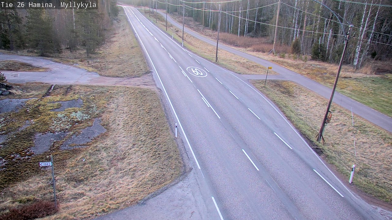 Kelikamerat Kuva Tie 26 Hamina, Myllykylä, Hamina, Kymenlaakso