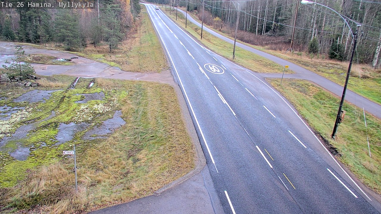 Kelikamerat Kuva Tie 26 Hamina, Myllykylä, Hamina, Kymenlaakso