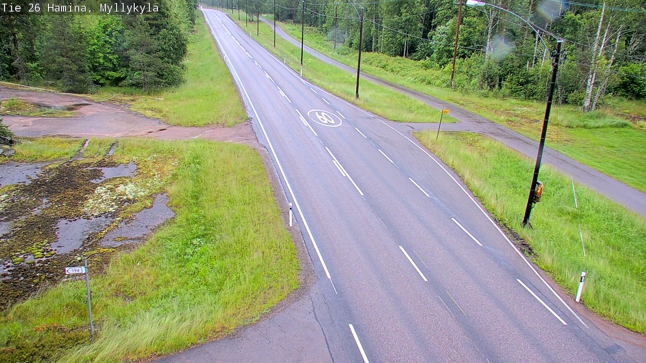 Kelikamerat Kuva Tie 26 Hamina, Myllykylä, Hamina, Kymenlaakso