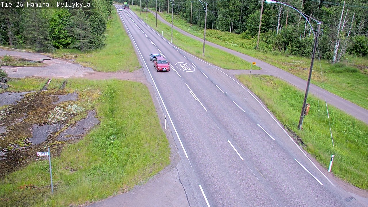 Kelikamerat Kuva Tie 26 Hamina, Myllykylä, Hamina, Kymenlaakso