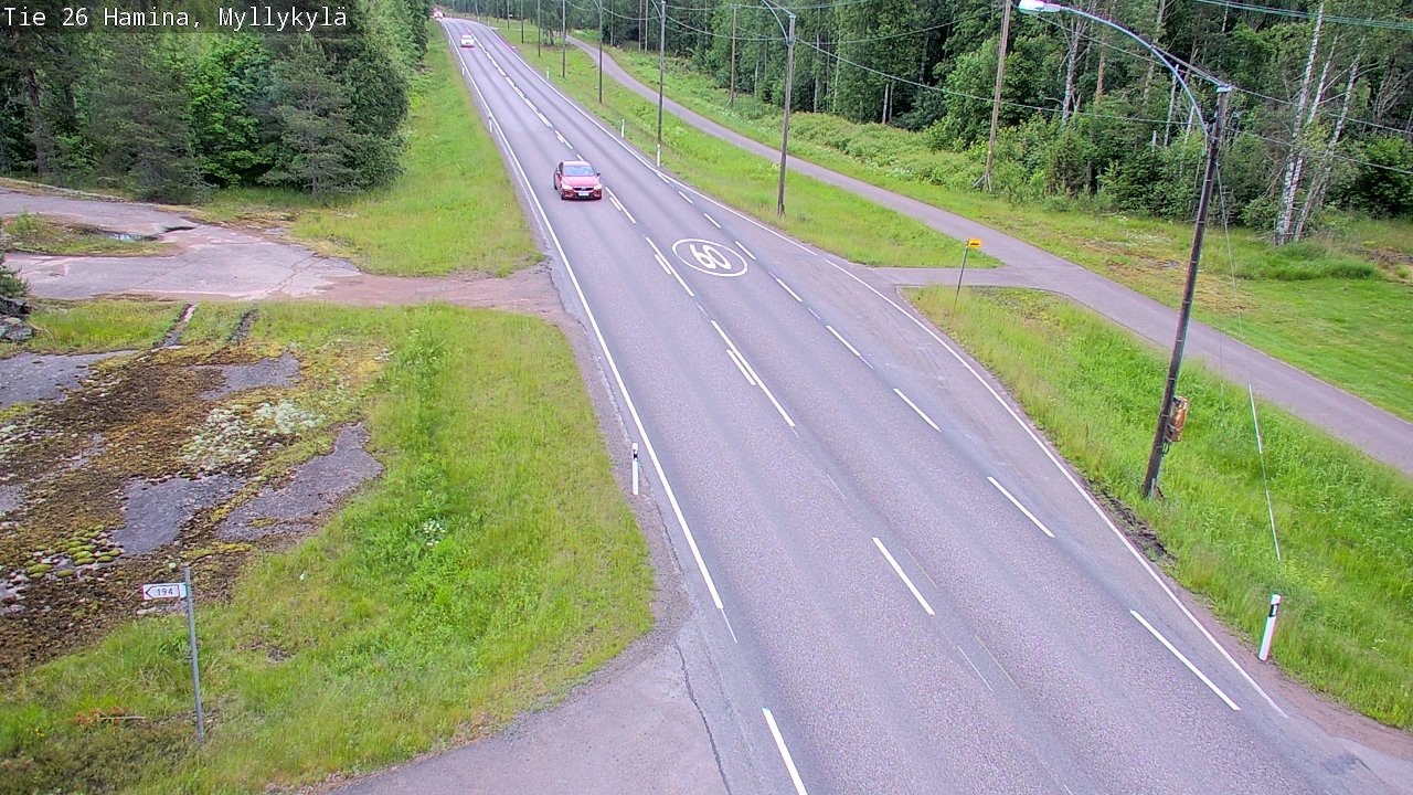 Kelikamerat Kuva Tie 26 Hamina, Myllykylä, Hamina, Kymenlaakso