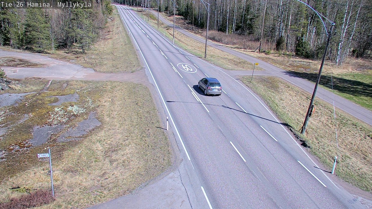 Kelikamerat Kuva Tie 26 Hamina, Myllykylä, Hamina, Kymenlaakso