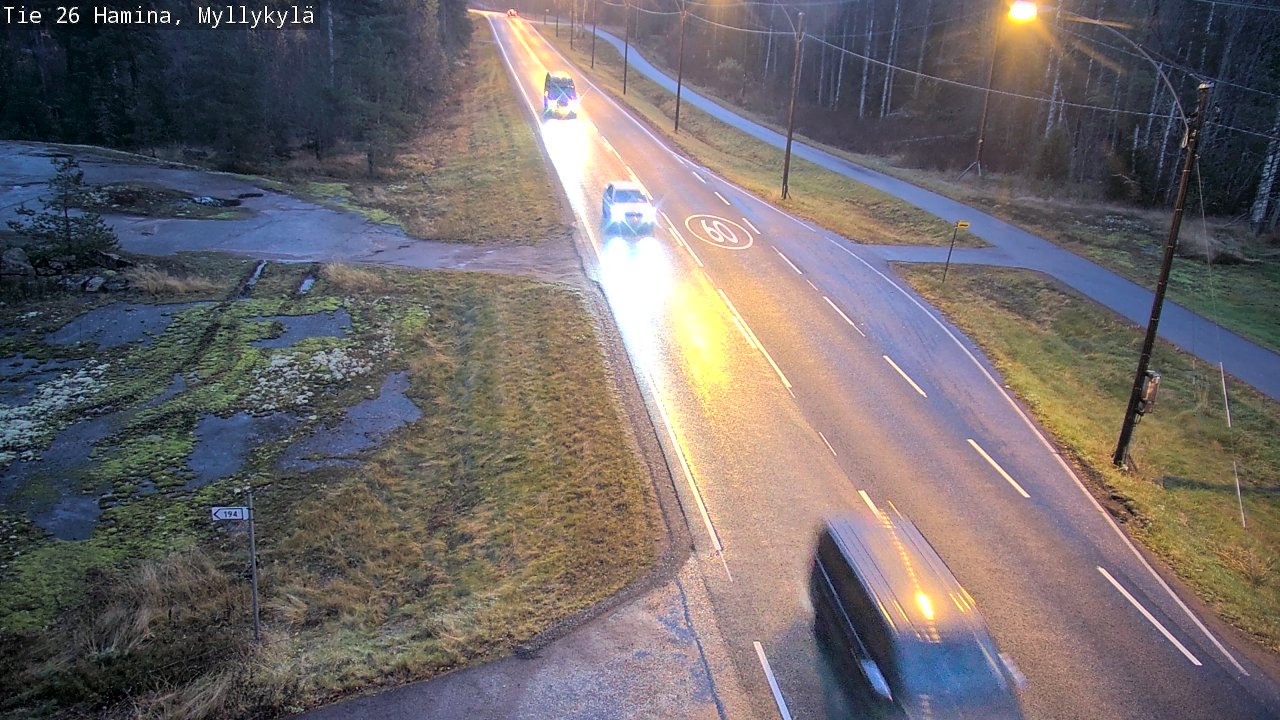 Kelikamerat Kuva Tie 26 Hamina, Myllykylä, Hamina, Kymenlaakso