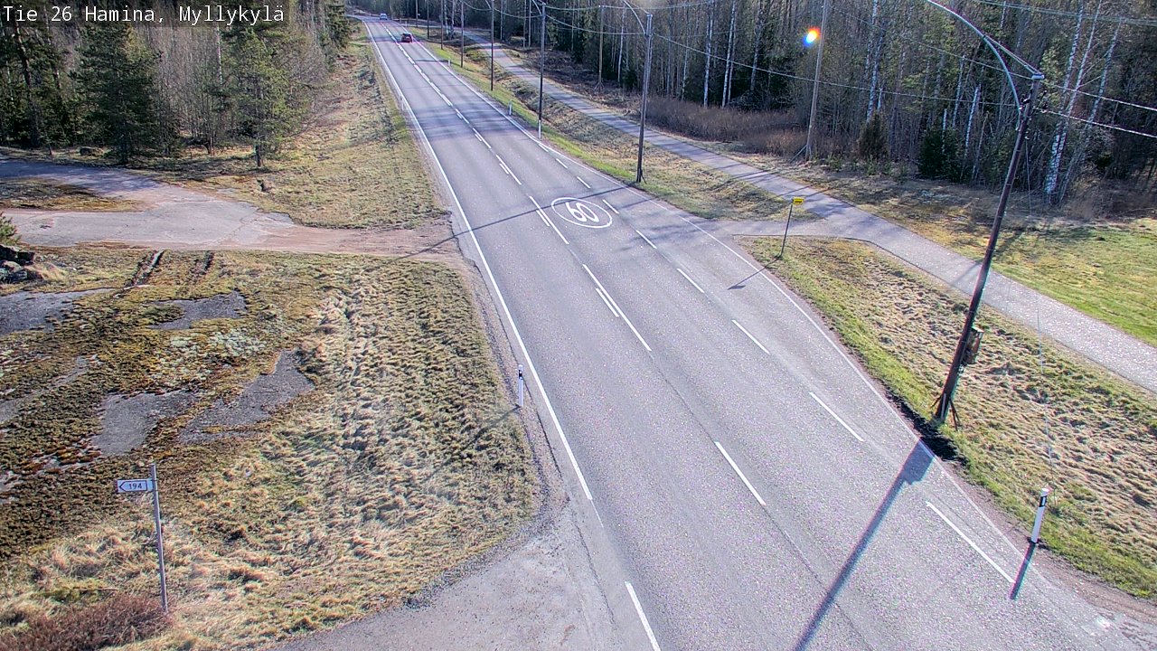 Kelikamerat Kuva Tie 26 Hamina, Myllykylä, Hamina, Kymenlaakso