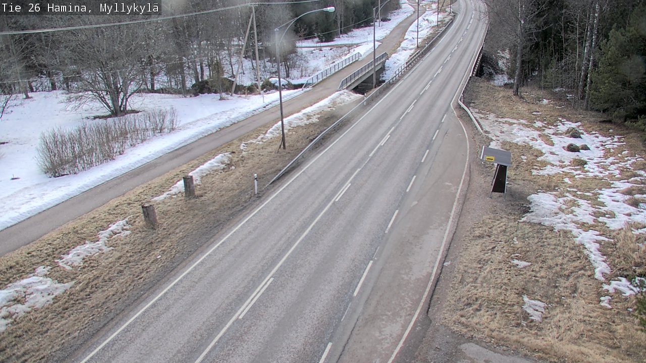Weather Camera Image Road 26 Hamina, Myllykylä, Hamina, Kymenlaakso