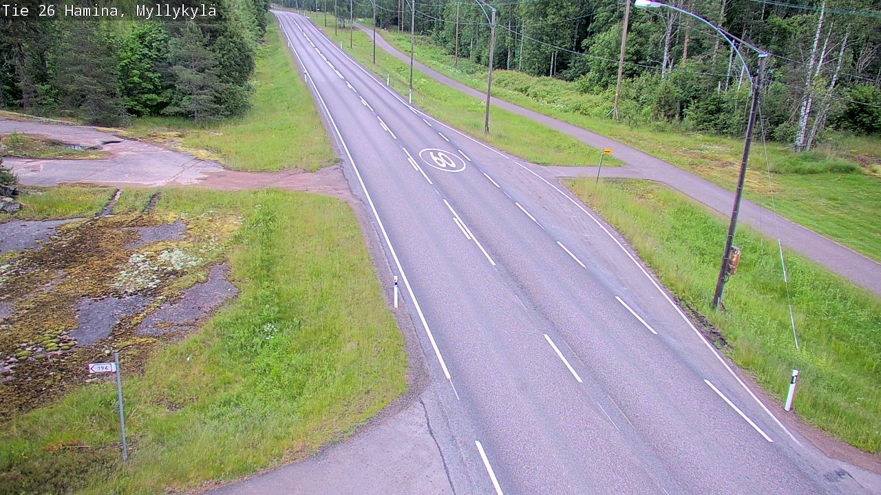 Kelikamerat Kuva Tie 26 Hamina, Myllykylä, Hamina, Kymenlaakso