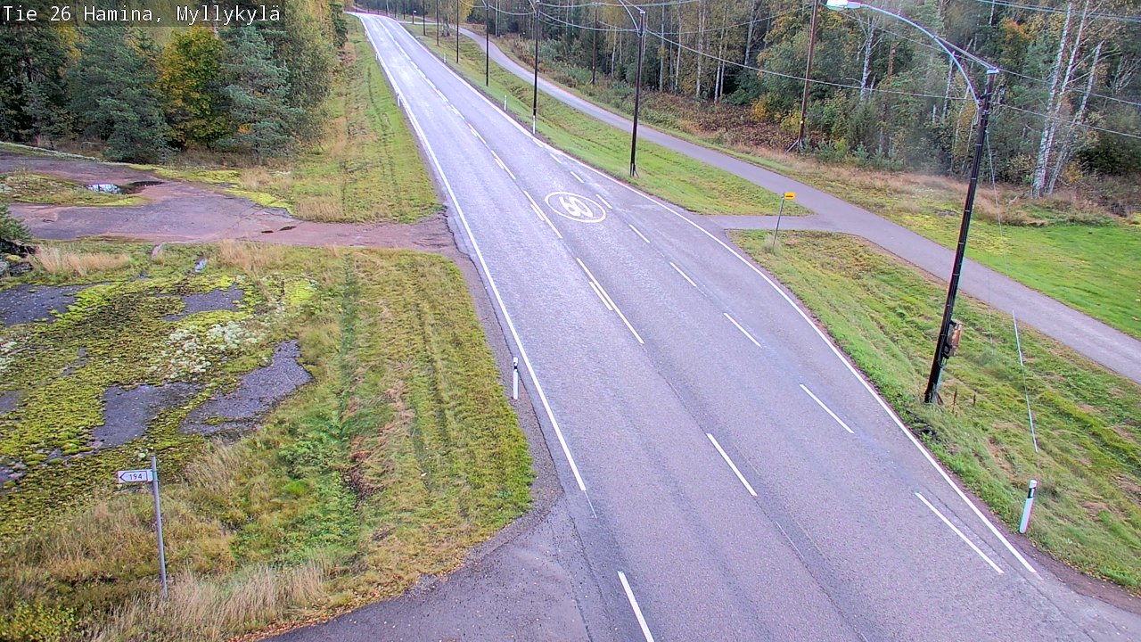 Kelikamerat Kuva Tie 26 Hamina, Myllykylä, Hamina, Kymenlaakso
