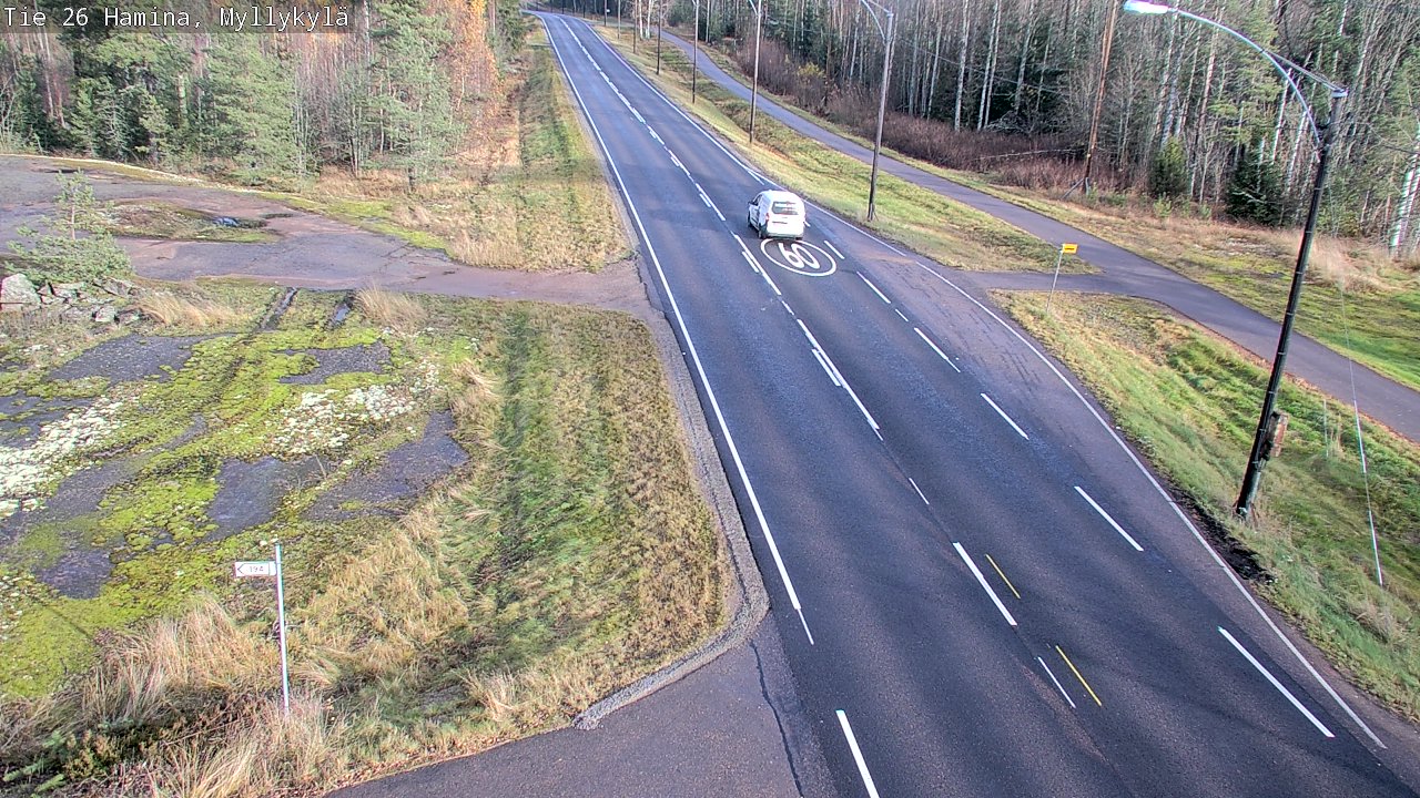 Kelikamerat Kuva Tie 26 Hamina, Myllykylä, Hamina, Kymenlaakso