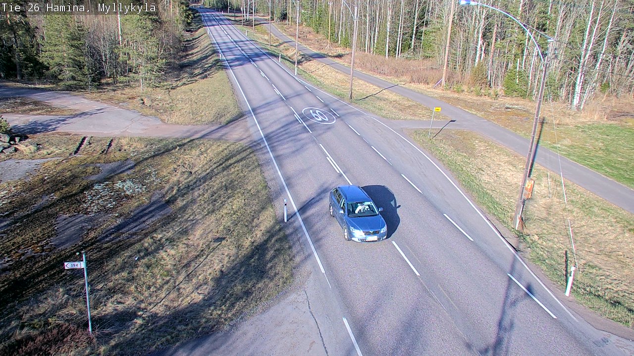 Kelikamerat Kuva Tie 26 Hamina, Myllykylä, Hamina, Kymenlaakso