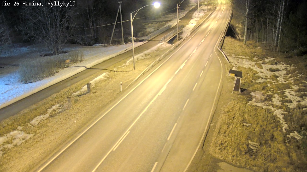 Weather Camera Image Road 26 Hamina, Myllykylä, Hamina, Kymenlaakso