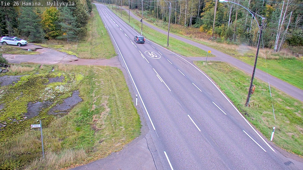 Kelikamerat Kuva Tie 26 Hamina, Myllykylä, Hamina, Kymenlaakso