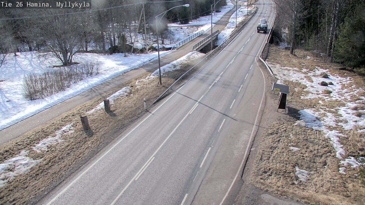 Weather Camera Image Väg 26 Hamina, Myllykylä, Hamina, Kymenlaakso