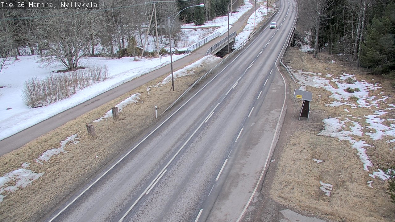 Weather Camera Image Road 26 Hamina, Myllykylä, Hamina, Kymenlaakso
