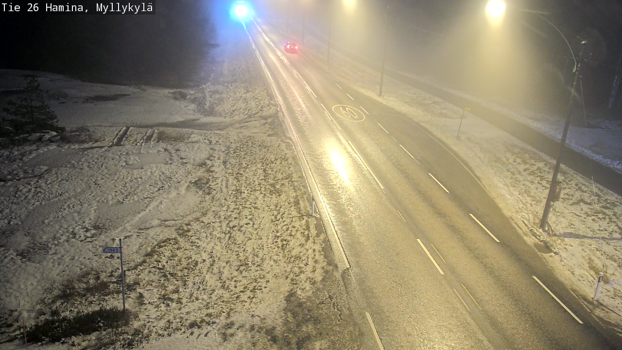 Weather Camera Image Väg 26 Hamina, Myllykylä, Hamina, Kymenlaakso