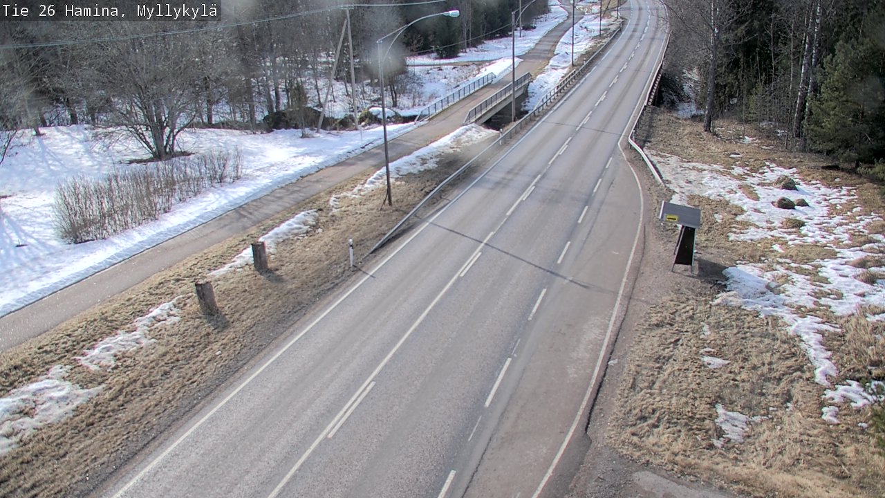 Weather Camera Image Väg 26 Hamina, Myllykylä, Hamina, Kymenlaakso