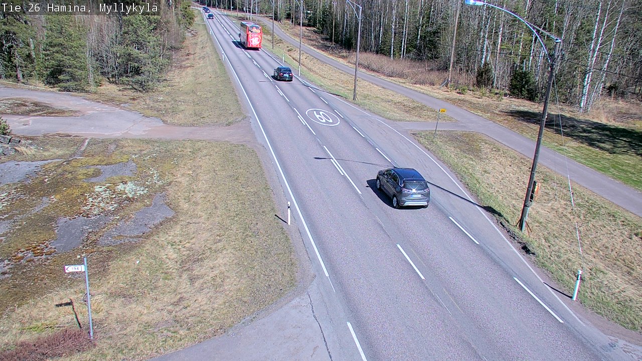 Kelikamerat Kuva Tie 26 Hamina, Myllykylä, Hamina, Kymenlaakso