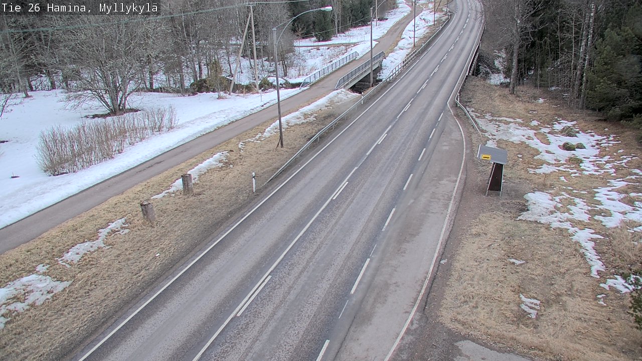 Weather Camera Image Road 26 Hamina, Myllykylä, Hamina, Kymenlaakso