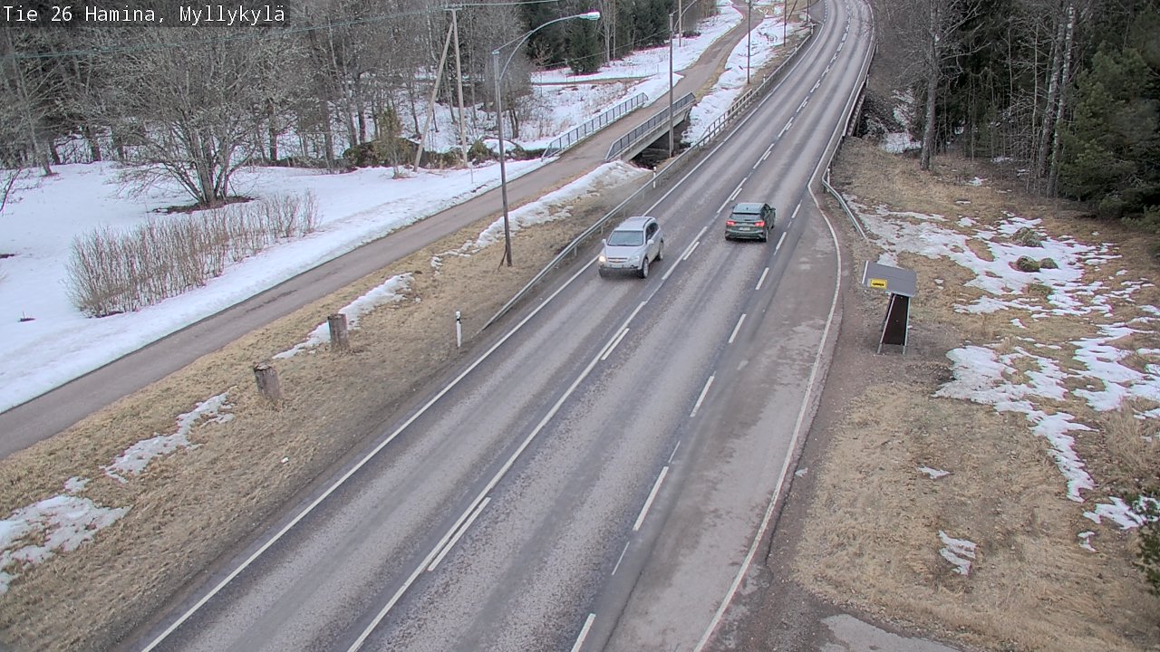 Weather Camera Image Road 26 Hamina, Myllykylä, Hamina, Kymenlaakso