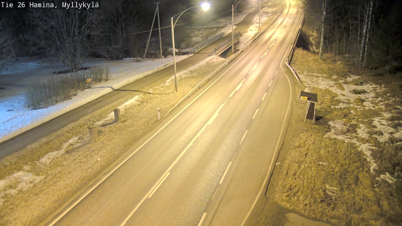 Weather Camera Image Road 26 Hamina, Myllykylä, Hamina, Kymenlaakso