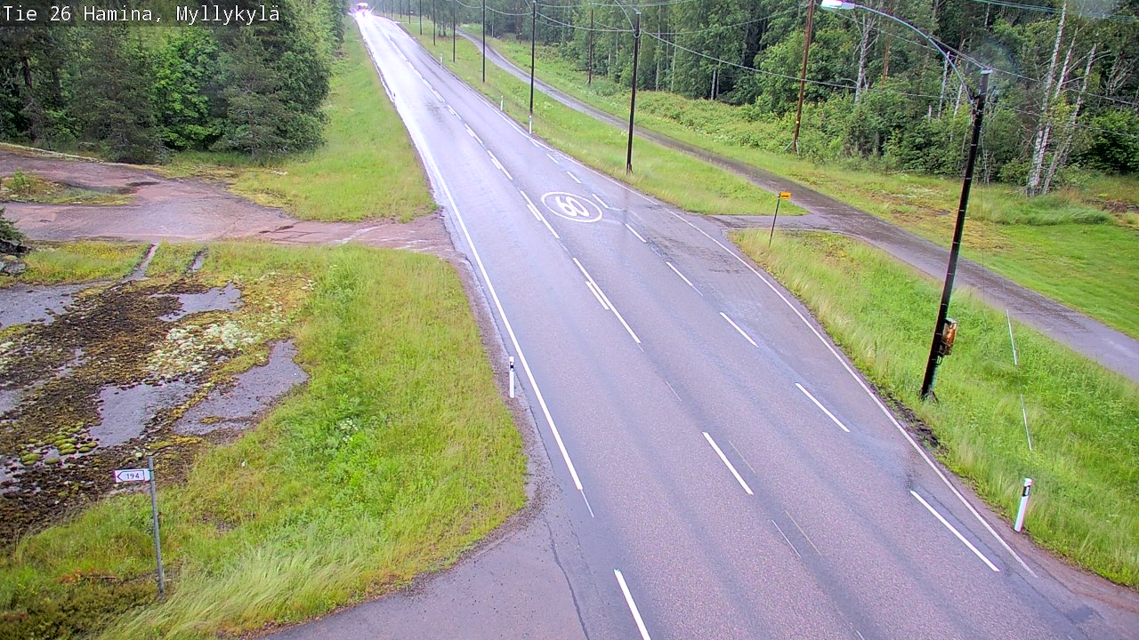 Kelikamerat Kuva Tie 26 Hamina, Myllykylä, Hamina, Kymenlaakso