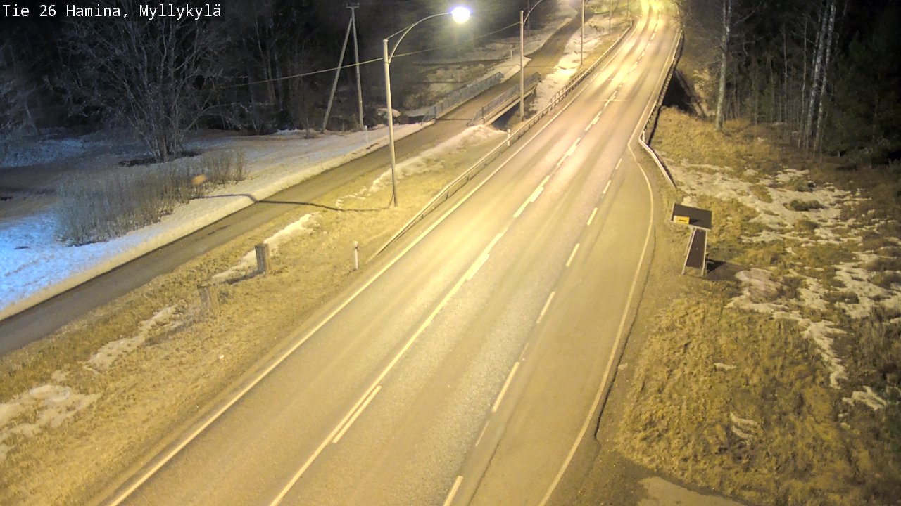Weather Camera Image Road 26 Hamina, Myllykylä, Hamina, Kymenlaakso