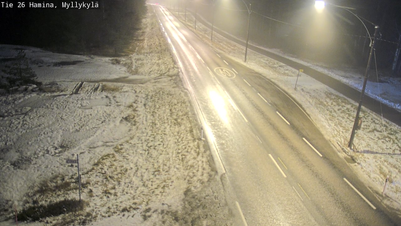 Weather Camera Image Väg 26 Hamina, Myllykylä, Hamina, Kymenlaakso