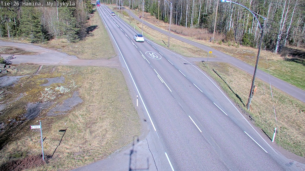 Kelikamerat Kuva Tie 26 Hamina, Myllykylä, Hamina, Kymenlaakso