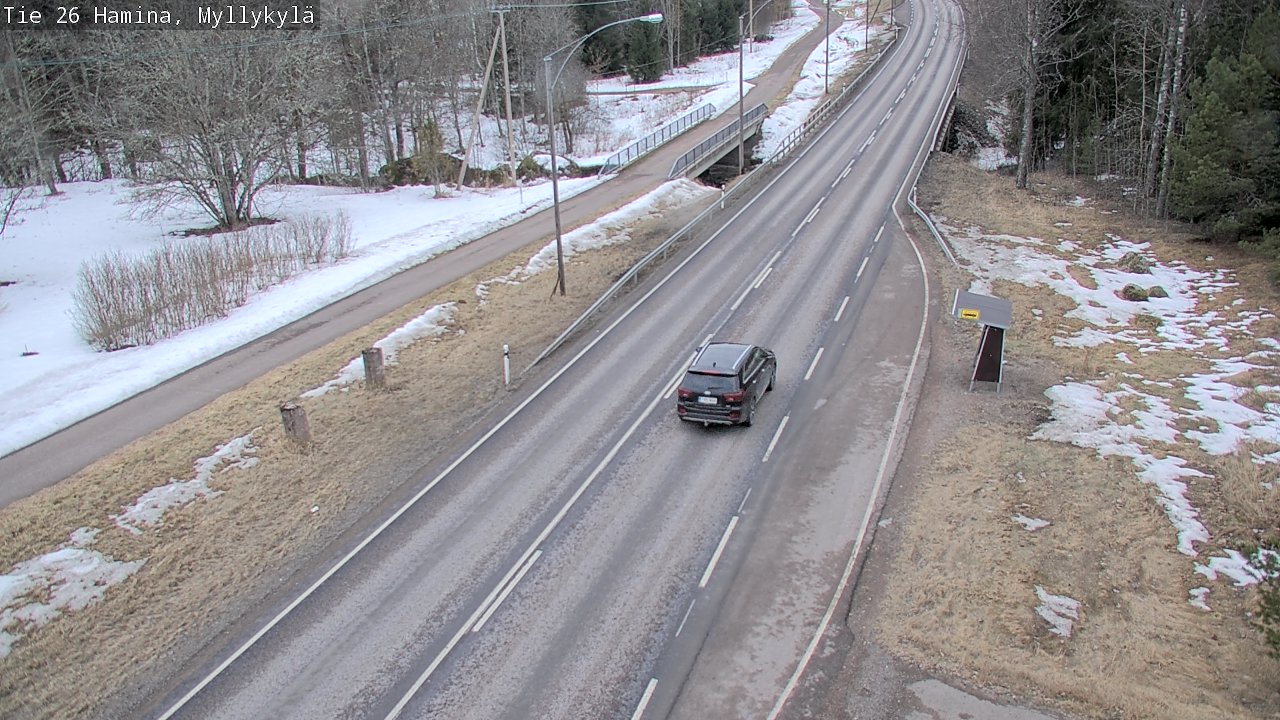 Weather Camera Image Road 26 Hamina, Myllykylä, Hamina, Kymenlaakso