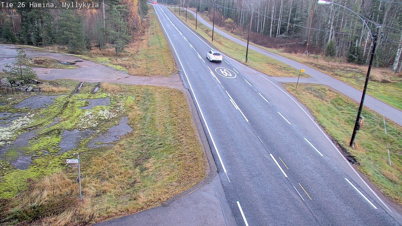 Kelikamerat Kuva Tie 26 Hamina, Myllykylä, Hamina, Kymenlaakso