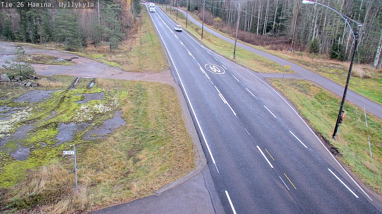 Kelikamerat Kuva Tie 26 Hamina, Myllykylä, Hamina, Kymenlaakso