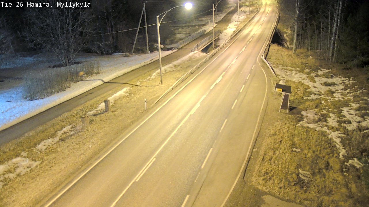 Weather Camera Image Road 26 Hamina, Myllykylä, Hamina, Kymenlaakso