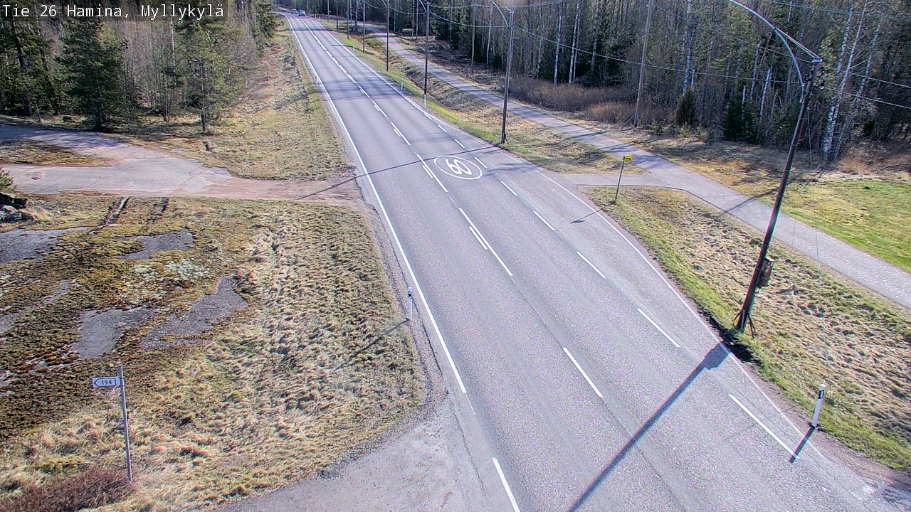 Kelikamerat Kuva Tie 26 Hamina, Myllykylä, Hamina, Kymenlaakso