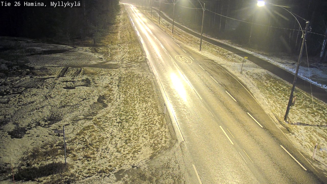 Weather Camera Image Väg 26 Hamina, Myllykylä, Hamina, Kymenlaakso