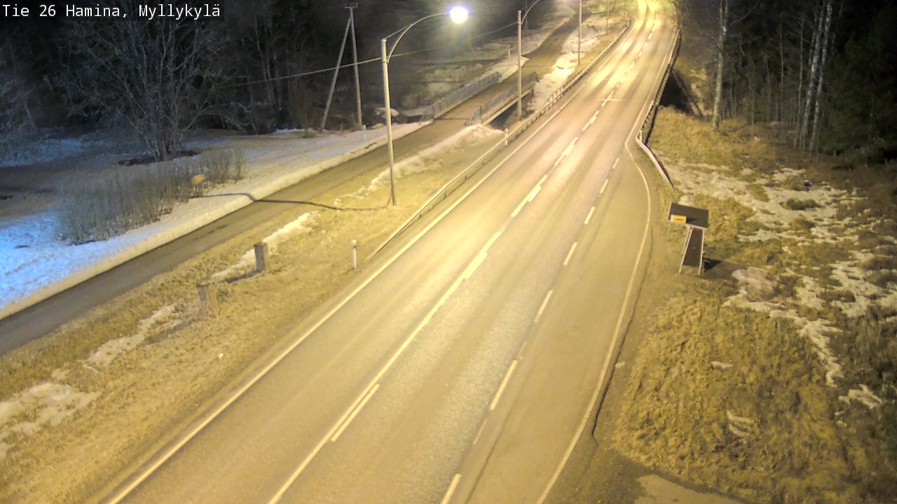 Weather Camera Image Road 26 Hamina, Myllykylä, Hamina, Kymenlaakso