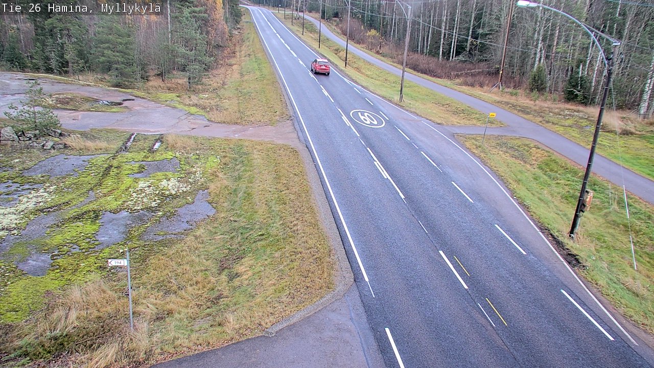 Kelikamerat Kuva Tie 26 Hamina, Myllykylä, Hamina, Kymenlaakso