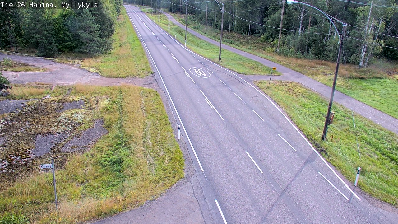 Kelikamerat Kuva Tie 26 Hamina, Myllykylä, Hamina, Kymenlaakso