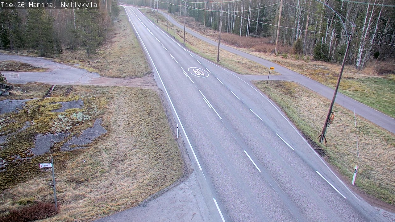 Kelikamerat Kuva Tie 26 Hamina, Myllykylä, Hamina, Kymenlaakso