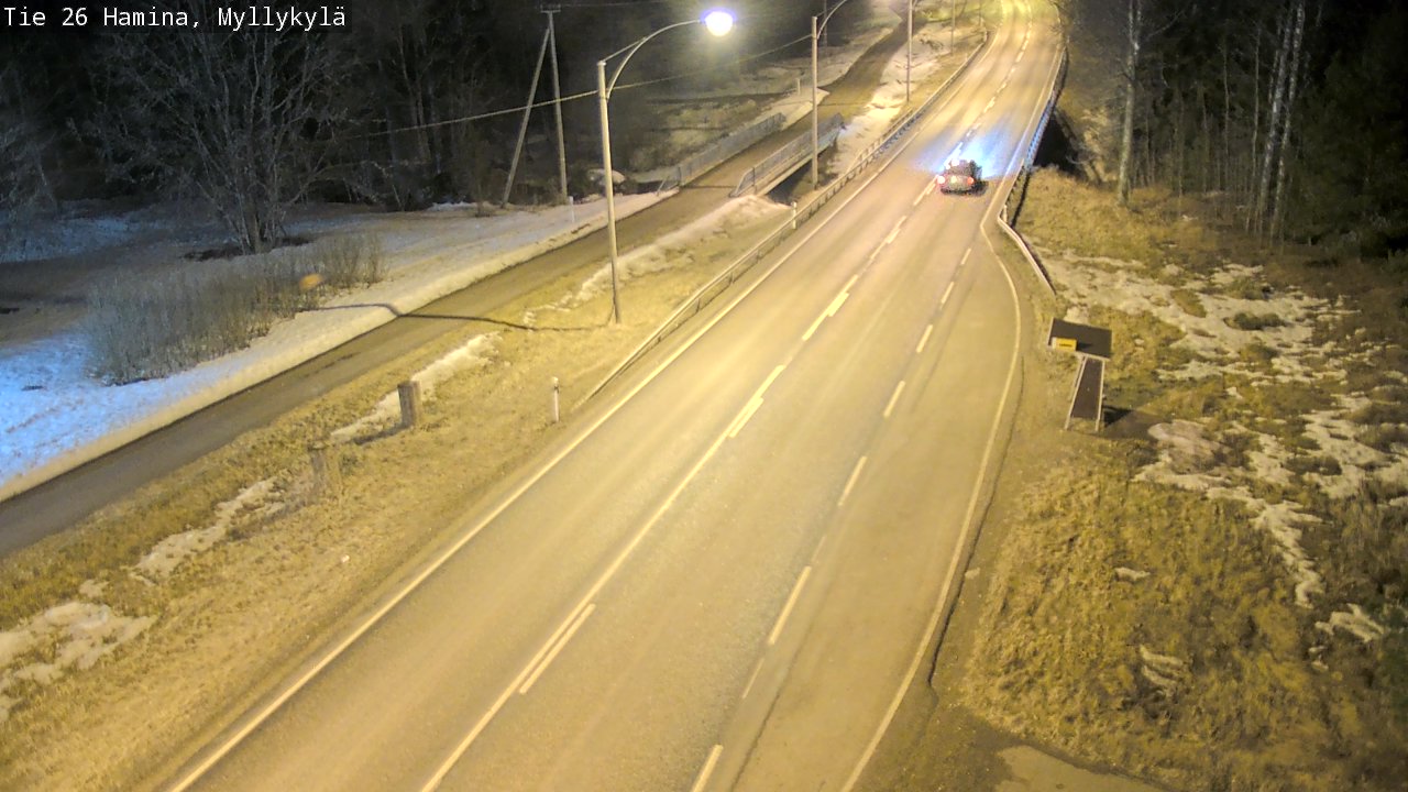 Weather Camera Image Road 26 Hamina, Myllykylä, Hamina, Kymenlaakso