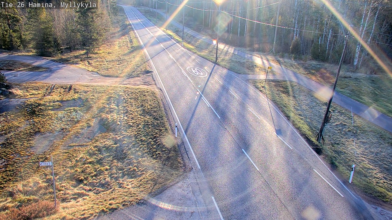 Kelikamerat Kuva Tie 26 Hamina, Myllykylä, Hamina, Kymenlaakso