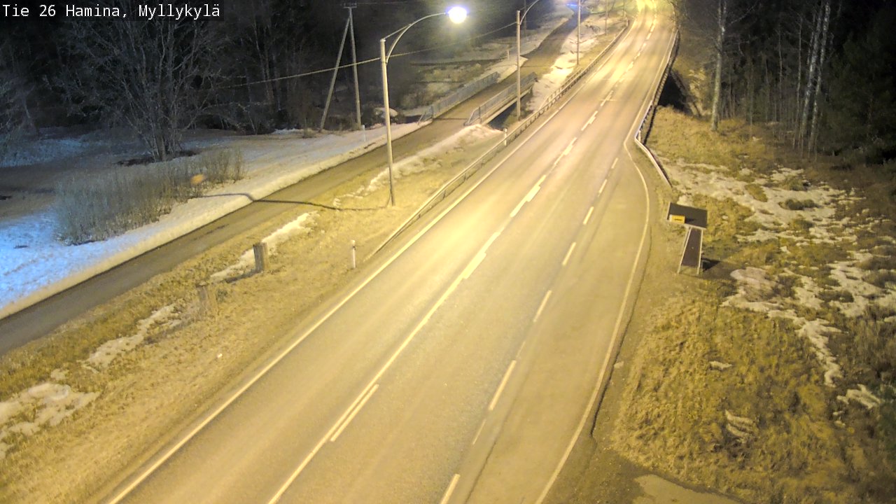Weather Camera Image Road 26 Hamina, Myllykylä, Hamina, Kymenlaakso