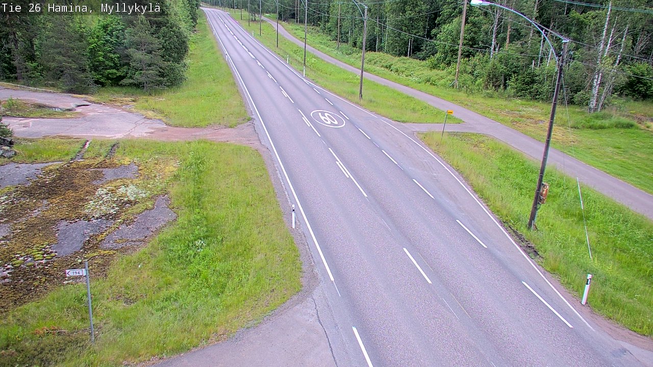 Kelikamerat Kuva Tie 26 Hamina, Myllykylä, Hamina, Kymenlaakso