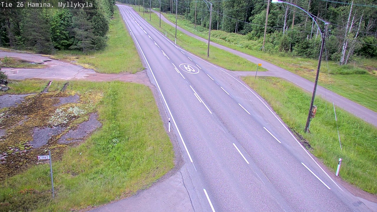 Kelikamerat Kuva Tie 26 Hamina, Myllykylä, Hamina, Kymenlaakso