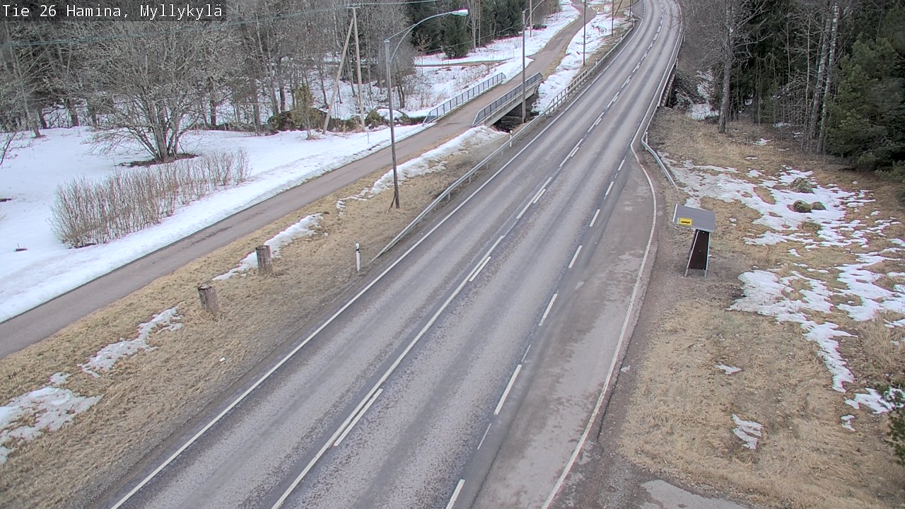 Weather Camera Image Road 26 Hamina, Myllykylä, Hamina, Kymenlaakso