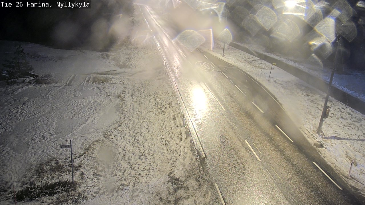 Weather Camera Image Väg 26 Hamina, Myllykylä, Hamina, Kymenlaakso