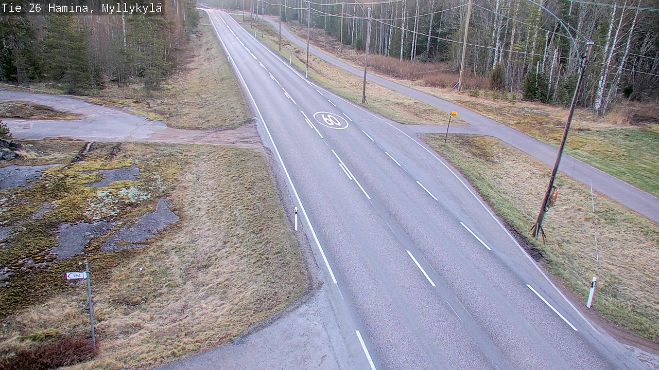 Kelikamerat Kuva Tie 26 Hamina, Myllykylä, Hamina, Kymenlaakso