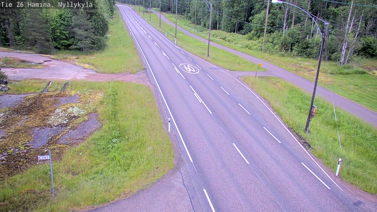 Kelikamerat Kuva Tie 26 Hamina, Myllykylä, Hamina, Kymenlaakso
