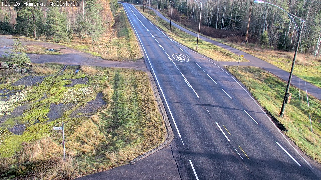 Kelikamerat Kuva Tie 26 Hamina, Myllykylä, Hamina, Kymenlaakso