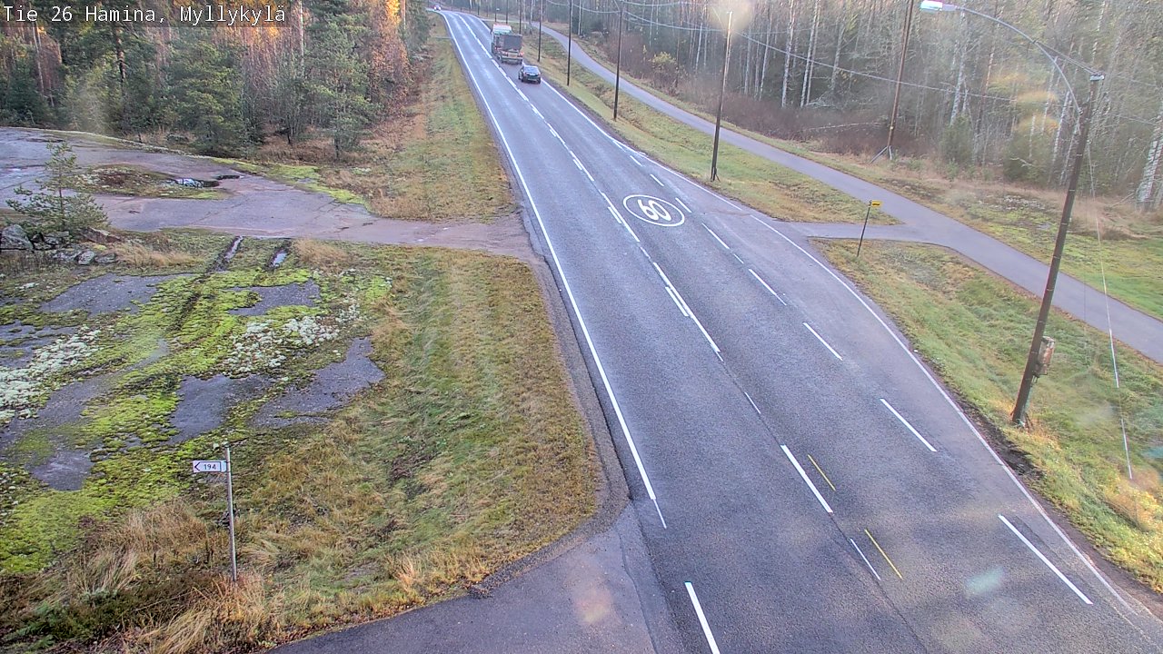 Kelikamerat Kuva Tie 26 Hamina, Myllykylä, Hamina, Kymenlaakso