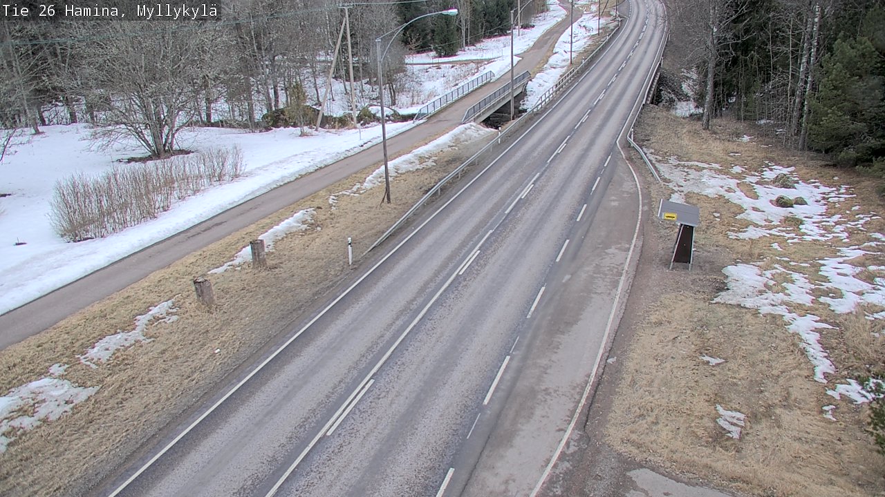 Weather Camera Image Road 26 Hamina, Myllykylä, Hamina, Kymenlaakso